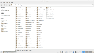 Thunar confing file unhidden to delete LibreOffice config