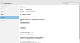 Windows 10 is not activated