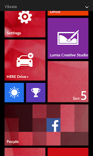 Lumia 630 home screen