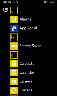 Lumia 630 app list