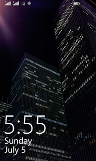 Lumia 630 lock screen