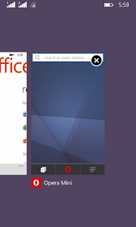 Multi-tasking with office and Opera mini