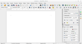 LibreOffice 5.1 writer menu