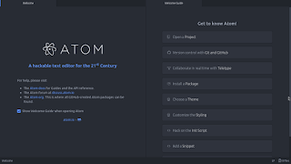 Atom Editor interface